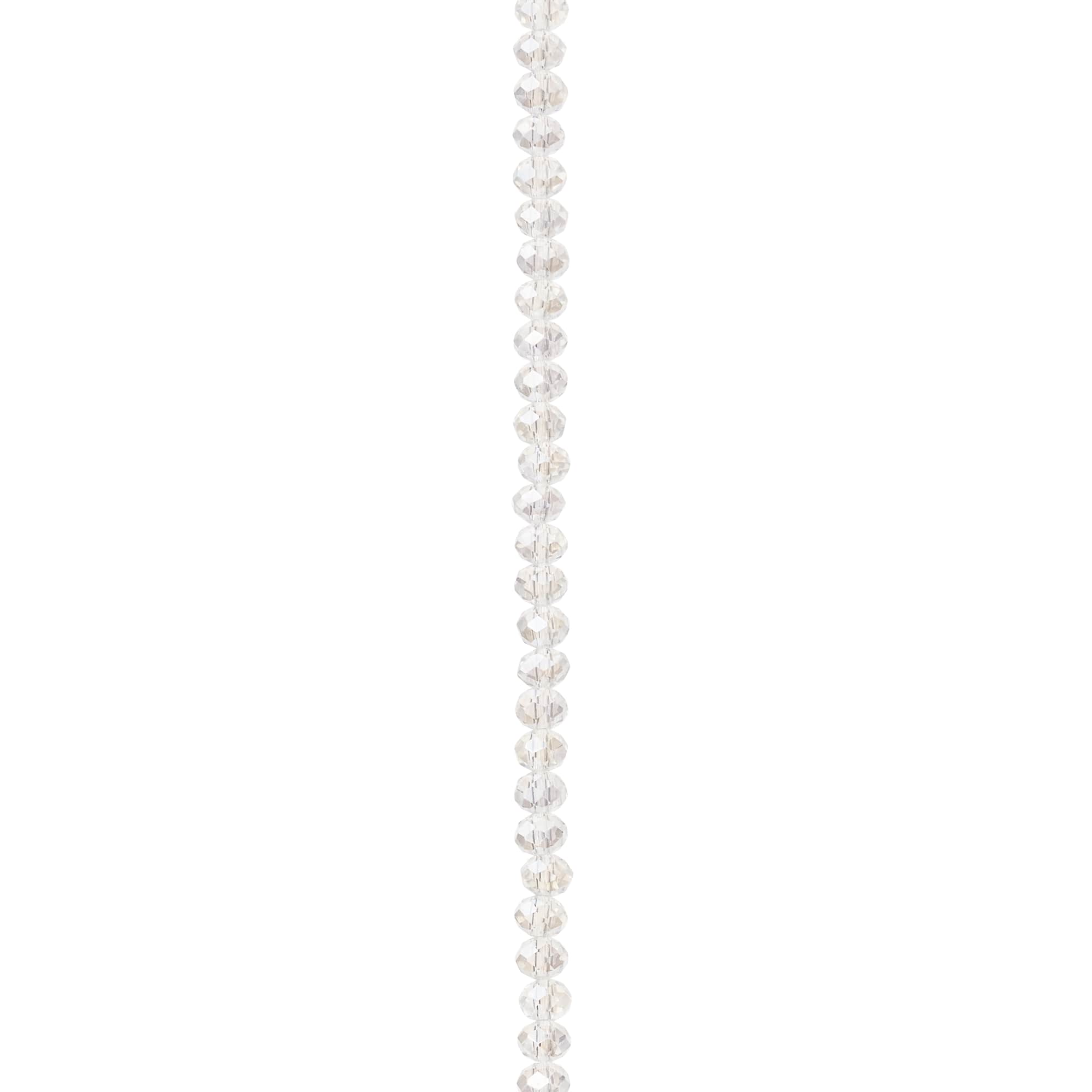 Crystal Faceted Rondelle Beads, 4mm by Bead Landing™